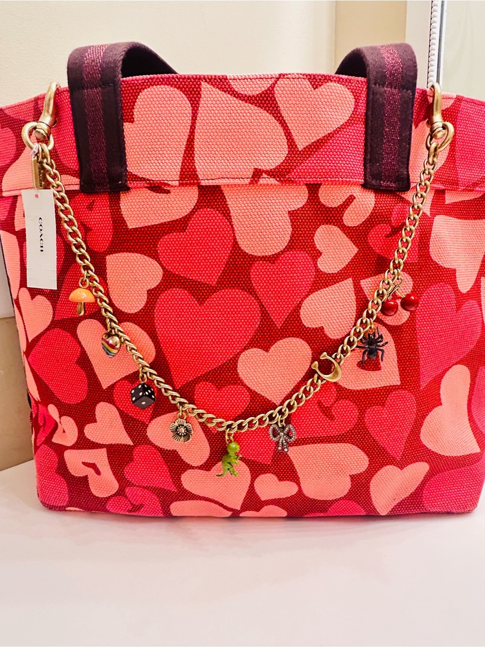 Coach Large Swag Bag Charm/ Keychain - Picture 6 of 12